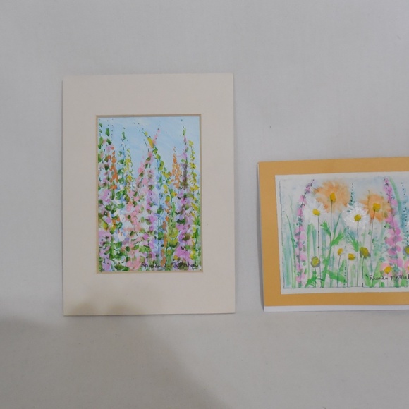 Floral Watercolor Painting and Card - Picture 6 of 6